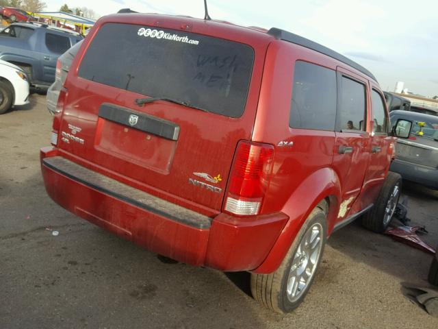 1D4PU4GXXBW501381 - 2011 DODGE NITRO HEAT RED photo 4