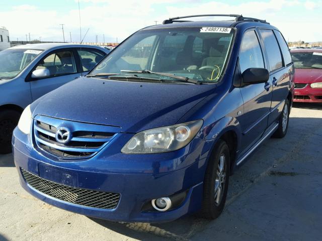 JM3LW28J350546410 - 2005 MAZDA MPV WAGON BLUE photo 2