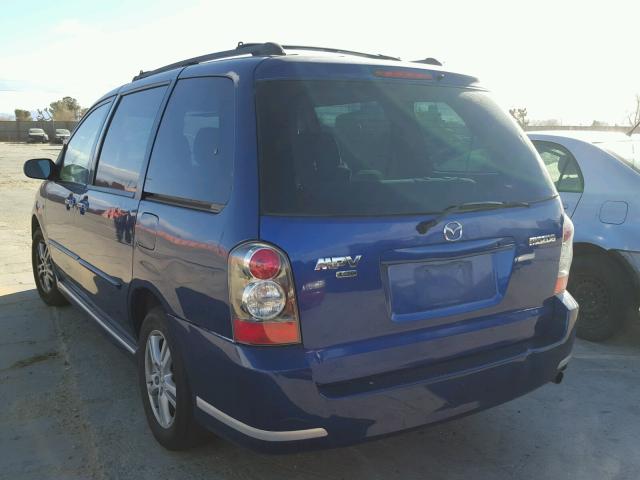 JM3LW28J350546410 - 2005 MAZDA MPV WAGON BLUE photo 3