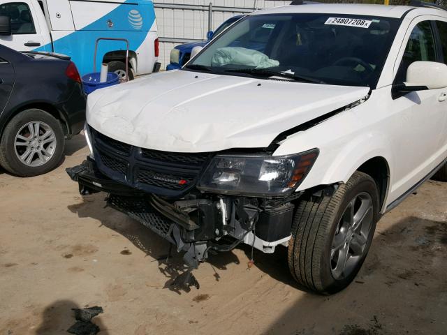 3C4PDCGG9FT697686 - 2015 DODGE JOURNEY CR WHITE photo 9