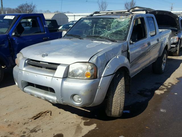 1N6MD27YX1C349161 - 2001 NISSAN FRONTIER C SILVER photo 2