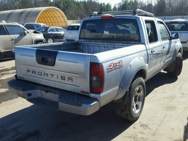 1N6MD27YX1C349161 - 2001 NISSAN FRONTIER C SILVER photo 4