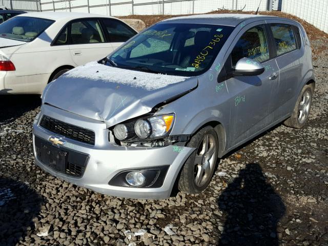 1G1JE6SB9D4230103 - 2013 CHEVROLET SONIC LTZ SILVER photo 2