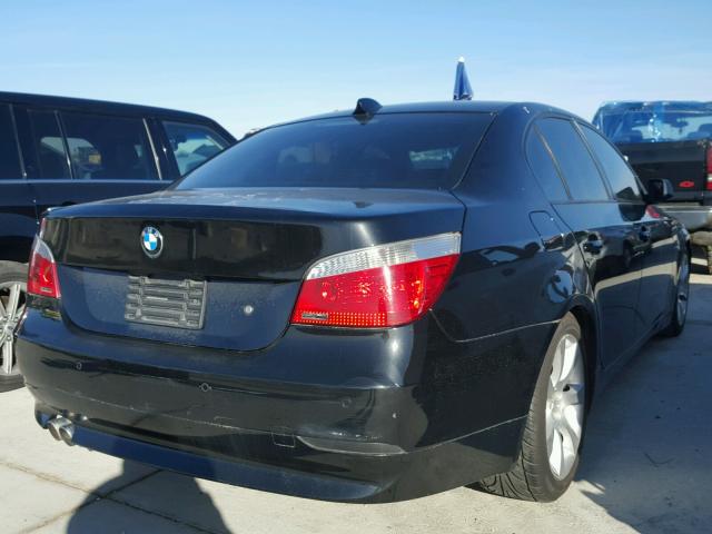 WBANB33575B116412 - 2005 BMW 545 I BLACK photo 4