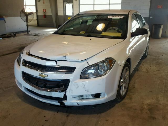 1G1ZA5EU7CF212613 - 2012 CHEVROLET MALIBU LS WHITE photo 2