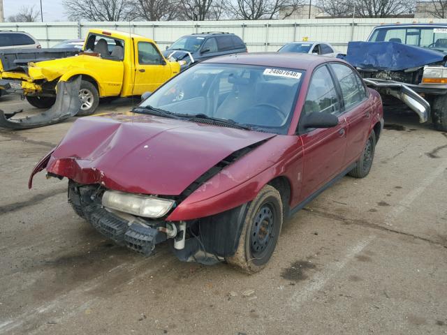 1G8ZH5289TZ271505 - 1996 SATURN SL1 MAROON photo 2