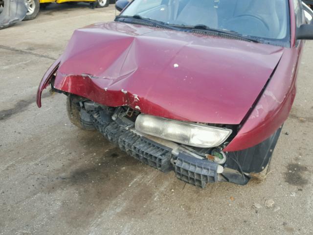 1G8ZH5289TZ271505 - 1996 SATURN SL1 MAROON photo 9