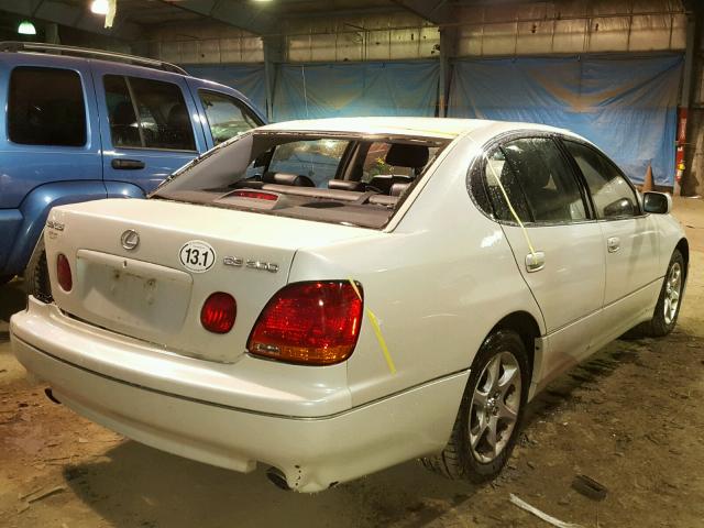 JT8BD69S230182694 - 2003 LEXUS GS 300 WHITE photo 4