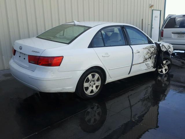 5NPET46C49H450045 - 2009 HYUNDAI SONATA GLS WHITE photo 4