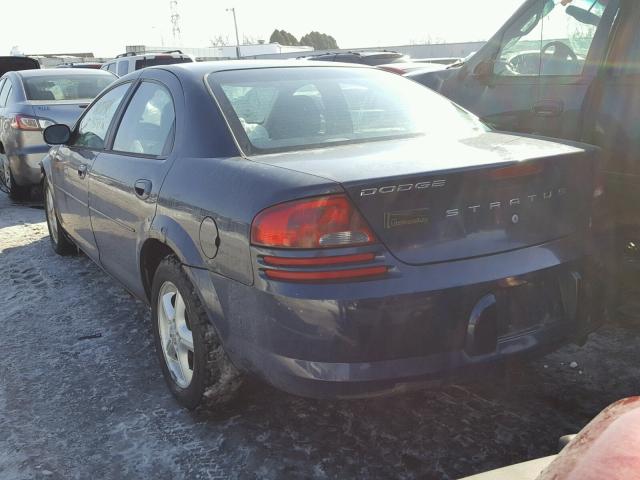 1B3EL46J55N562640 - 2005 DODGE STRATUS SX BLUE photo 3