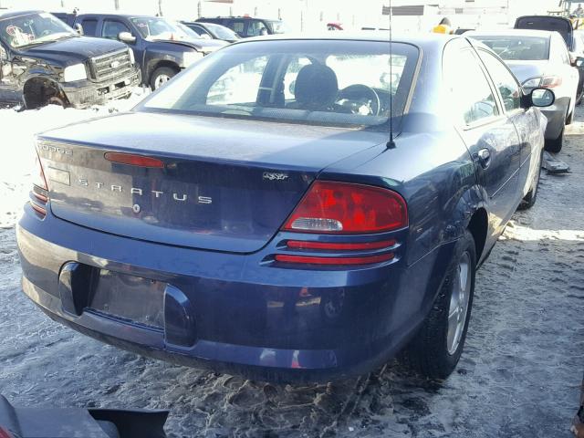 1B3EL46J55N562640 - 2005 DODGE STRATUS SX BLUE photo 4