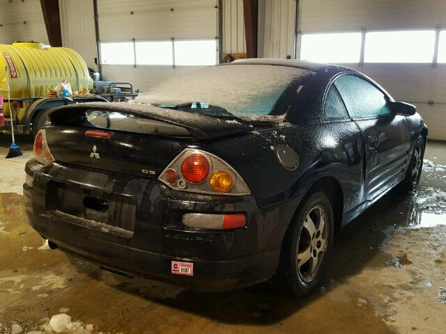 4A3AC44GX3E169005 - 2003 MITSUBISHI ECLIPSE GS BLACK photo 4