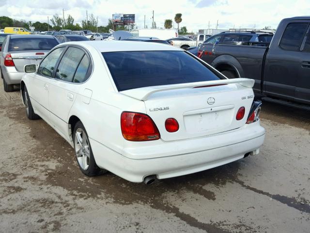 JT8BD69S430179439 - 2003 LEXUS GS 300 WHITE photo 3