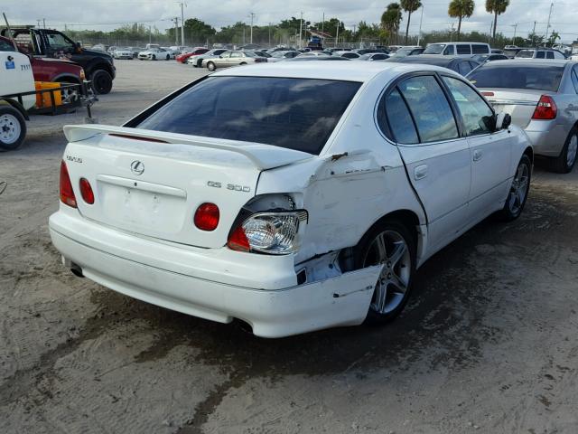 JT8BD69S430179439 - 2003 LEXUS GS 300 WHITE photo 4