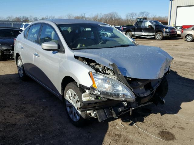 3N1AB7AP9DL750432 - 2013 NISSAN SENTRA S GRAY photo 1