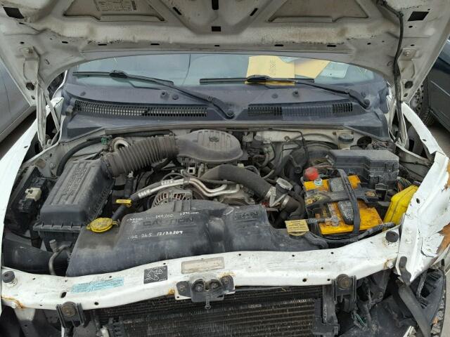 1B7GG22X6YS583402 - 2000 DODGE DAKOTA WHITE photo 7