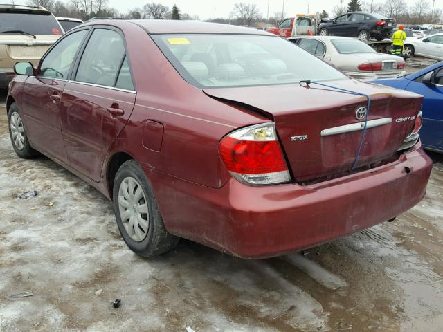 4T1BE32K55U434131 - 2005 TOYOTA CAMRY LE MAROON photo 3