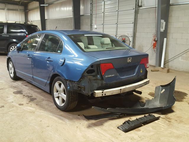 1HGFA16896L144133 - 2006 HONDA CIVIC EX ლურჯი ფოტო 3