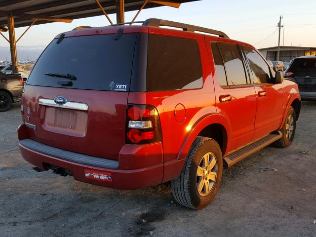 1FMEU6DE5AUA09883 - 2010 FORD EXPLORER X RED photo 4