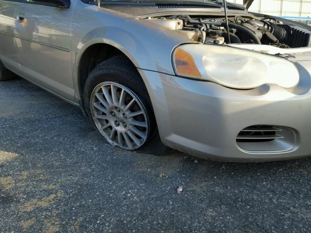 1C3AL46X85N663077 - 2005 CHRYSLER SEBRING TAN photo 10