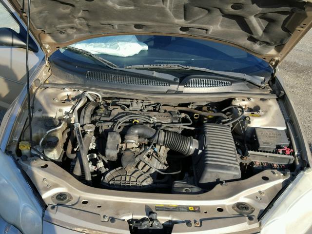 1C3AL46X85N663077 - 2005 CHRYSLER SEBRING TAN photo 7