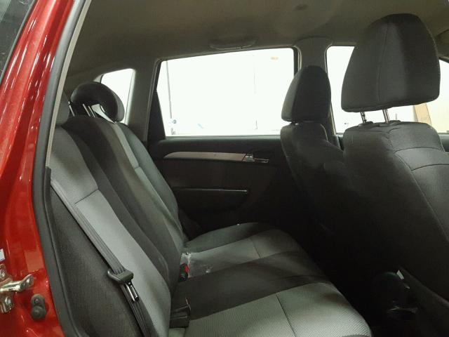 KL1TD6DE9AB098498 - 2010 CHEVROLET AVEO LS RED photo 6