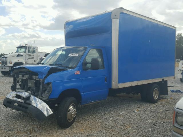 1FDXE4FS5BDA96859 - 2011 FORD ECONOLINE BLUE photo 2