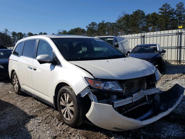 5FNRL5H62EB066577 - 2014 HONDA ODYSSEY EX WHITE photo 1