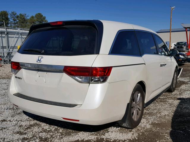 5FNRL5H62EB066577 - 2014 HONDA ODYSSEY EX WHITE photo 4