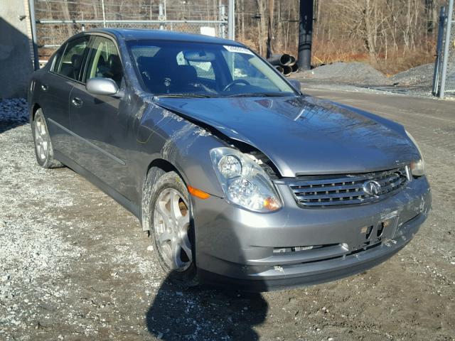 JNKCV51F04M717865 - 2004 INFINITI G35 GRAY photo 1