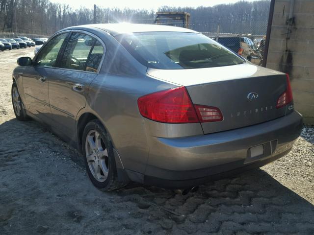 JNKCV51F04M717865 - 2004 INFINITI G35 GRAY photo 3