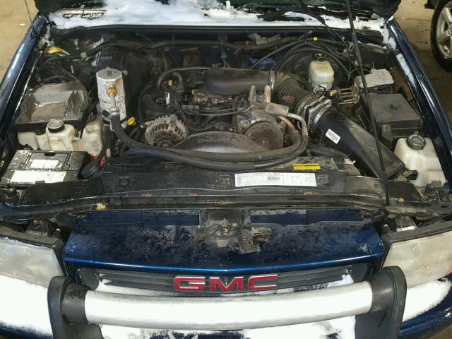 1GKDT63W812178860 - 2001 GMC JIMMY LUXU BLUE photo 7