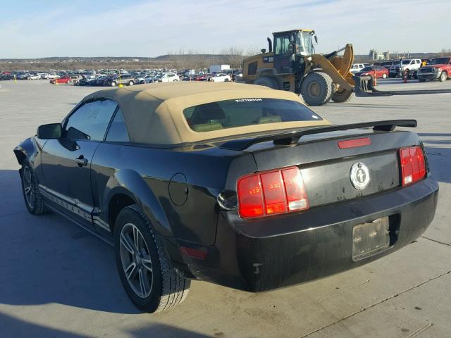 1ZVFT84N155260288 - 2005 FORD MUSTANG BLACK photo 3