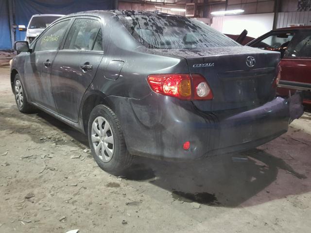 2T1BU4EE9AC535439 - 2010 TOYOTA COROLLA BA GRAY photo 3