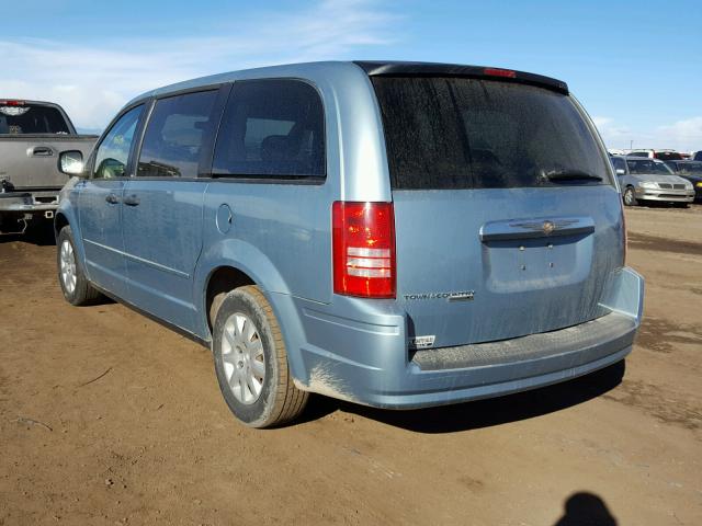 2A8HR44H18R600343 - 2008 CHRYSLER TOWN & COU BLUE photo 3