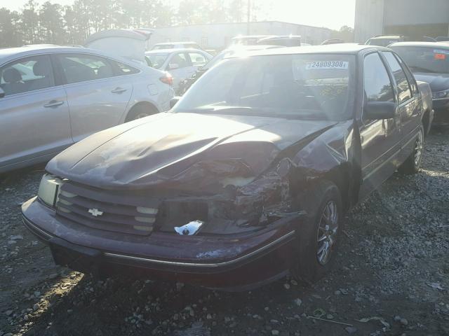 2G1WL54T5P9160869 - 1993 CHEVROLET LUMINA MAROON photo 2