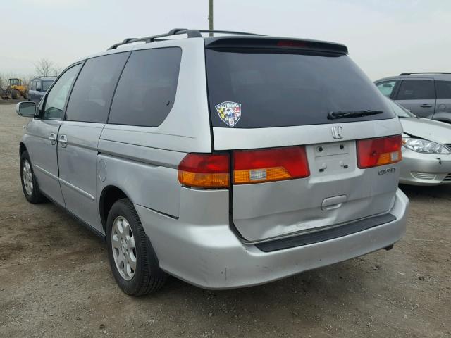 2HKRL18062H567084 - 2002 HONDA ODYSSEY EX SILVER photo 3