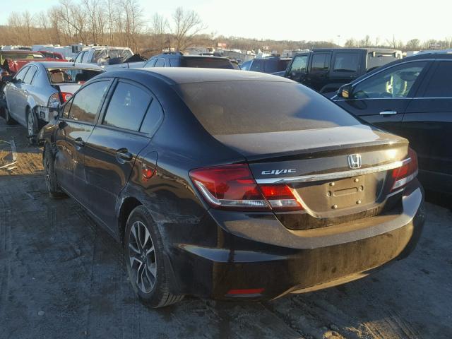 19XFB2F82EE043069 - 2014 HONDA CIVIC EX BLACK photo 3