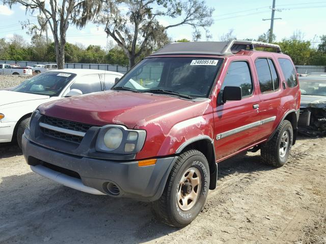 5N1DD28T82C560362 - 2002 NISSAN XTERRA XE RED photo 2