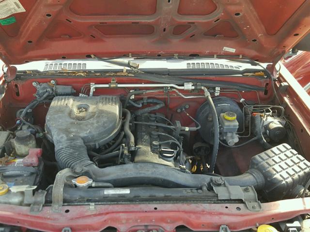 5N1DD28T82C560362 - 2002 NISSAN XTERRA XE RED photo 7