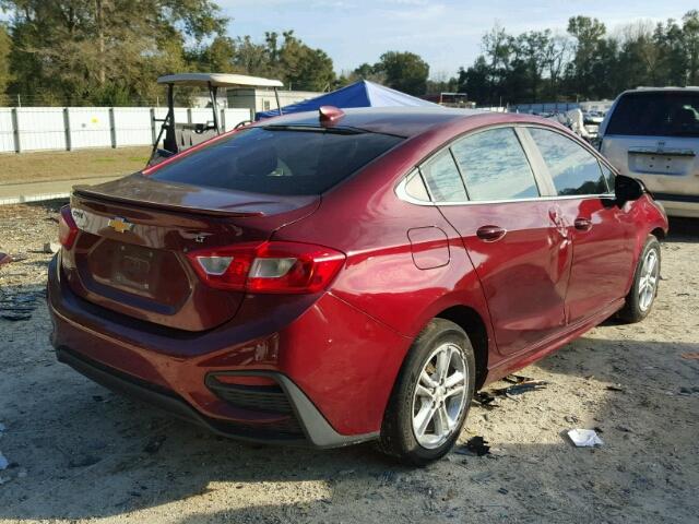 1G1BE5SM4G7250150 - 2016 CHEVROLET CRUZE LT RED photo 4