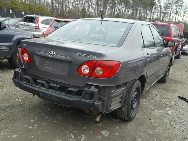 2T1BR32E97C793954 - 2007 TOYOTA COROLLA CE GRAY photo 4