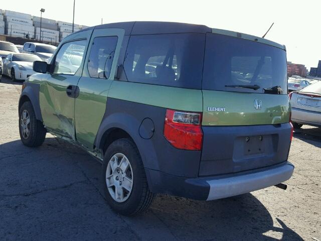 5J6YH18336L008160 - 2006 HONDA ELEMENT LX GREEN photo 3