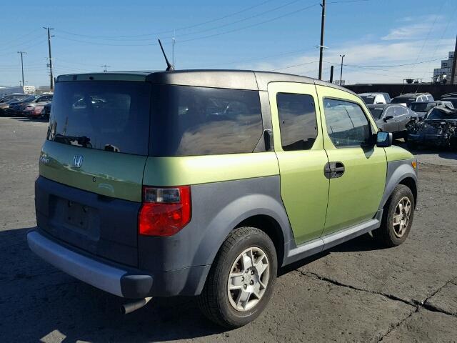 5J6YH18336L008160 - 2006 HONDA ELEMENT LX GREEN photo 4