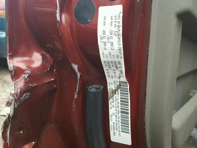 1J8HG48K77C685336 - 2007 JEEP COMMANDER მუქწითელი ფოტო 10