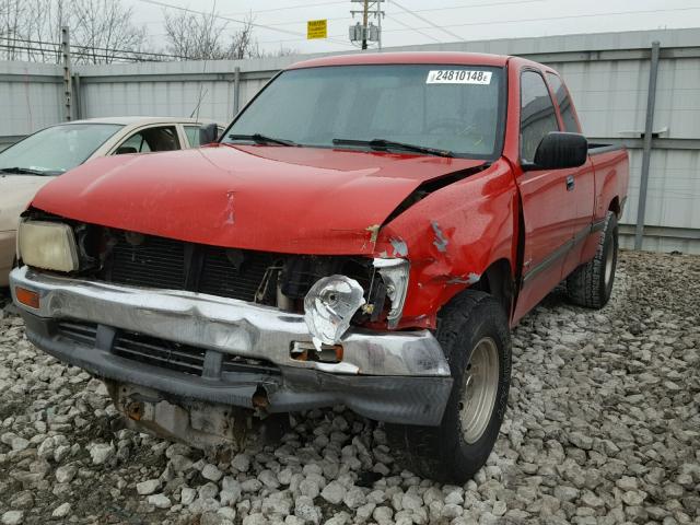 JT4VD12E0S0004707 - 1995 TOYOTA T100 XTRAC RED photo 2