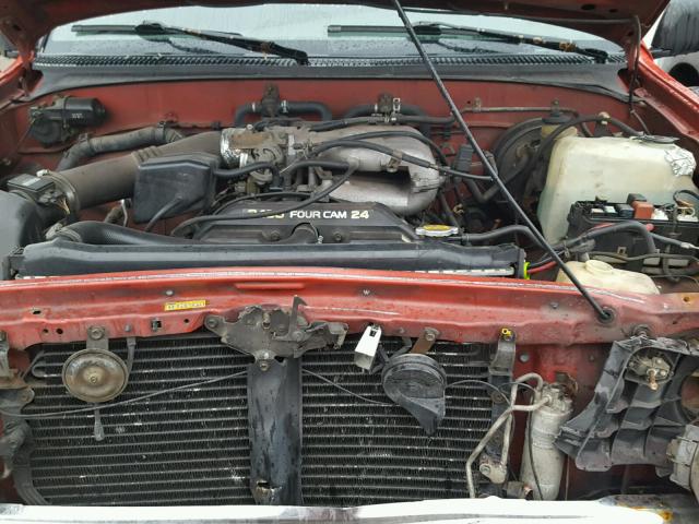 JT4VD12E0S0004707 - 1995 TOYOTA T100 XTRAC RED photo 7