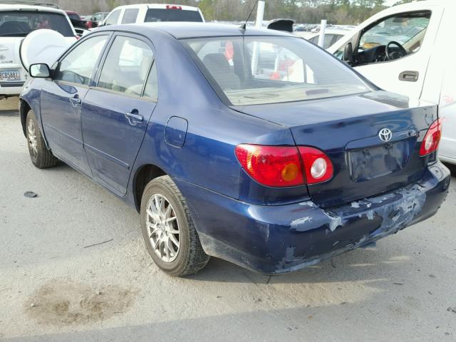 1NXBR32E64Z292627 - 2004 TOYOTA COROLLA CE BLUE photo 3