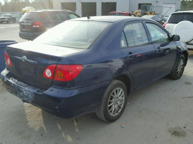 1NXBR32E64Z292627 - 2004 TOYOTA COROLLA CE BLUE photo 4