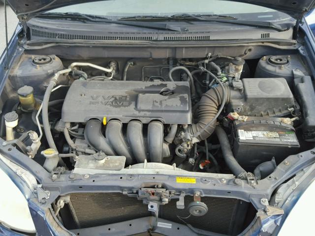 1NXBR32E64Z292627 - 2004 TOYOTA COROLLA CE BLUE photo 7